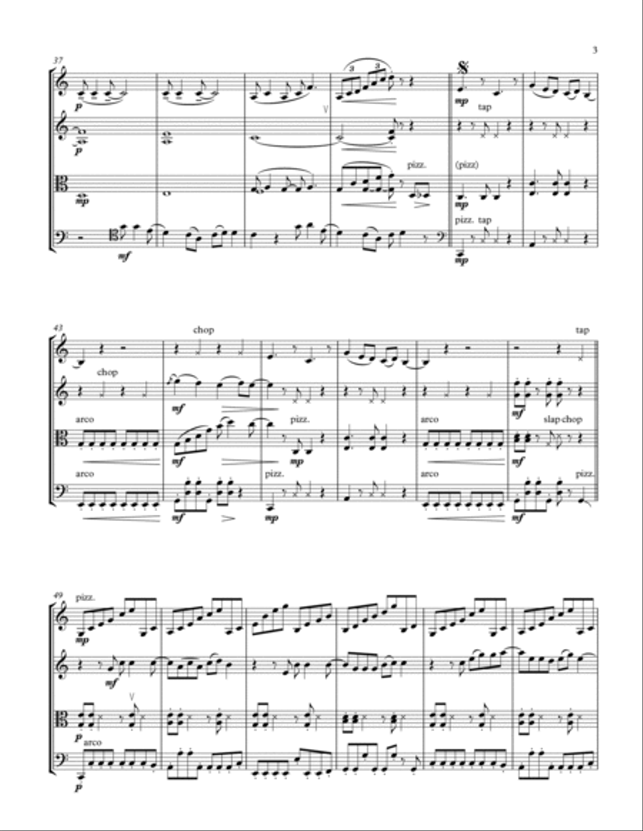 Save Your Tears Save Your Tears String Quartet scores gallery preview page 3