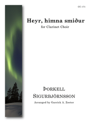 Book cover for Heyr Himna Smidur for Clarinet Choir