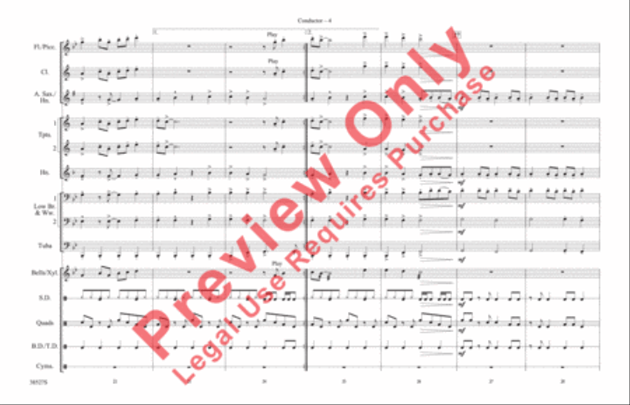 Jump Jump Marching Band scores gallery preview page 12