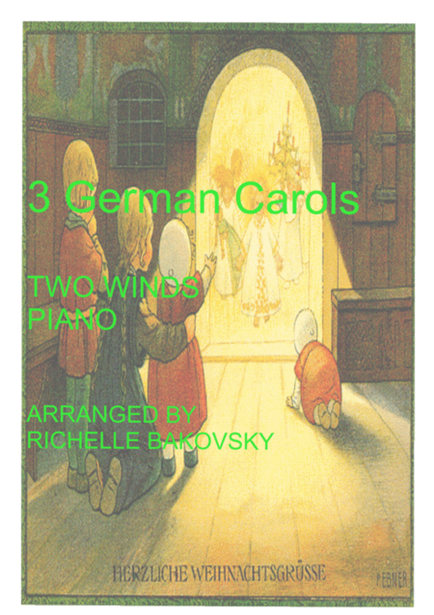 R. Bakovsky: 3 German Carols for 2 Winds and Piano image number null