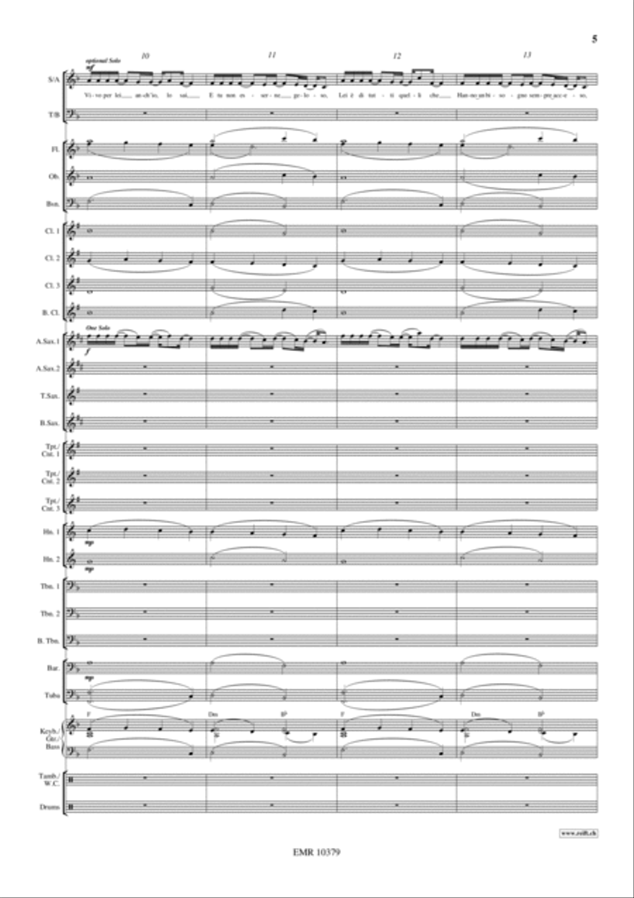 Vivo Per Lei Vivo Per Lei 4-Part scores gallery preview page 6