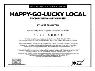 Book cover for Happy-Go-Lucky Local (from Deep South Suite): Score