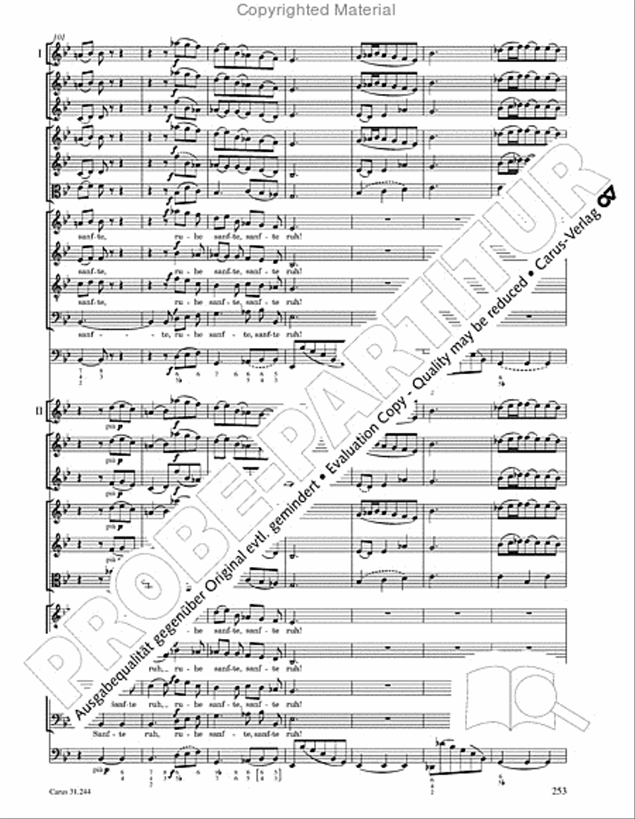 St. Matthew Passion (Matthaus-Passion) 4-Part scores gallery preview page 255