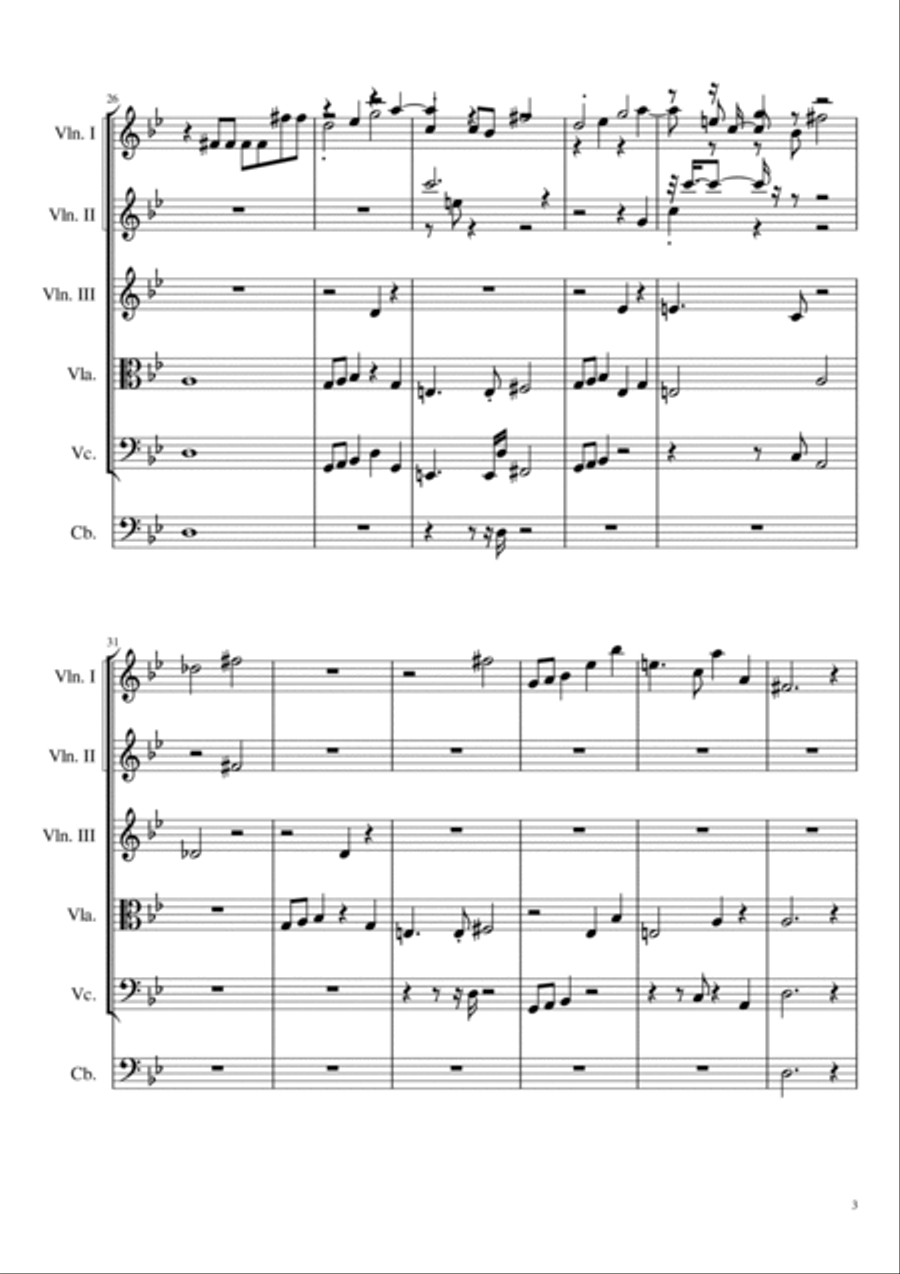 Love String Quartet scores gallery preview page 3