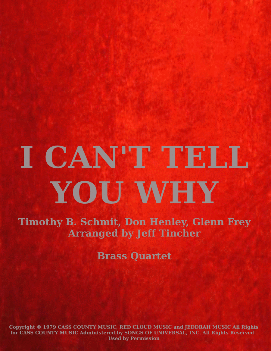 I Can't Tell You Why I Can't Tell You Why Brass Ensemble scores gallery preview page 1