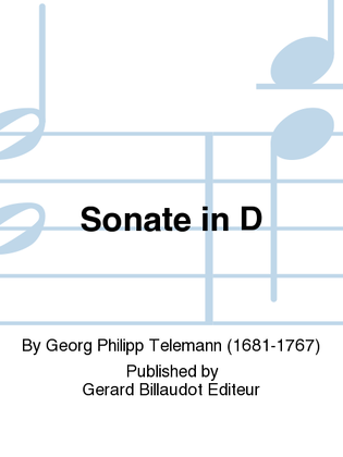 Book cover for Sonate En Re Majeur
