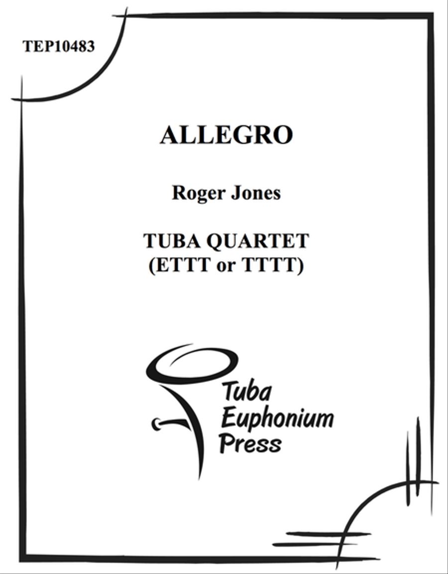 Allegro Tuba Quartet scores gallery preview page 1