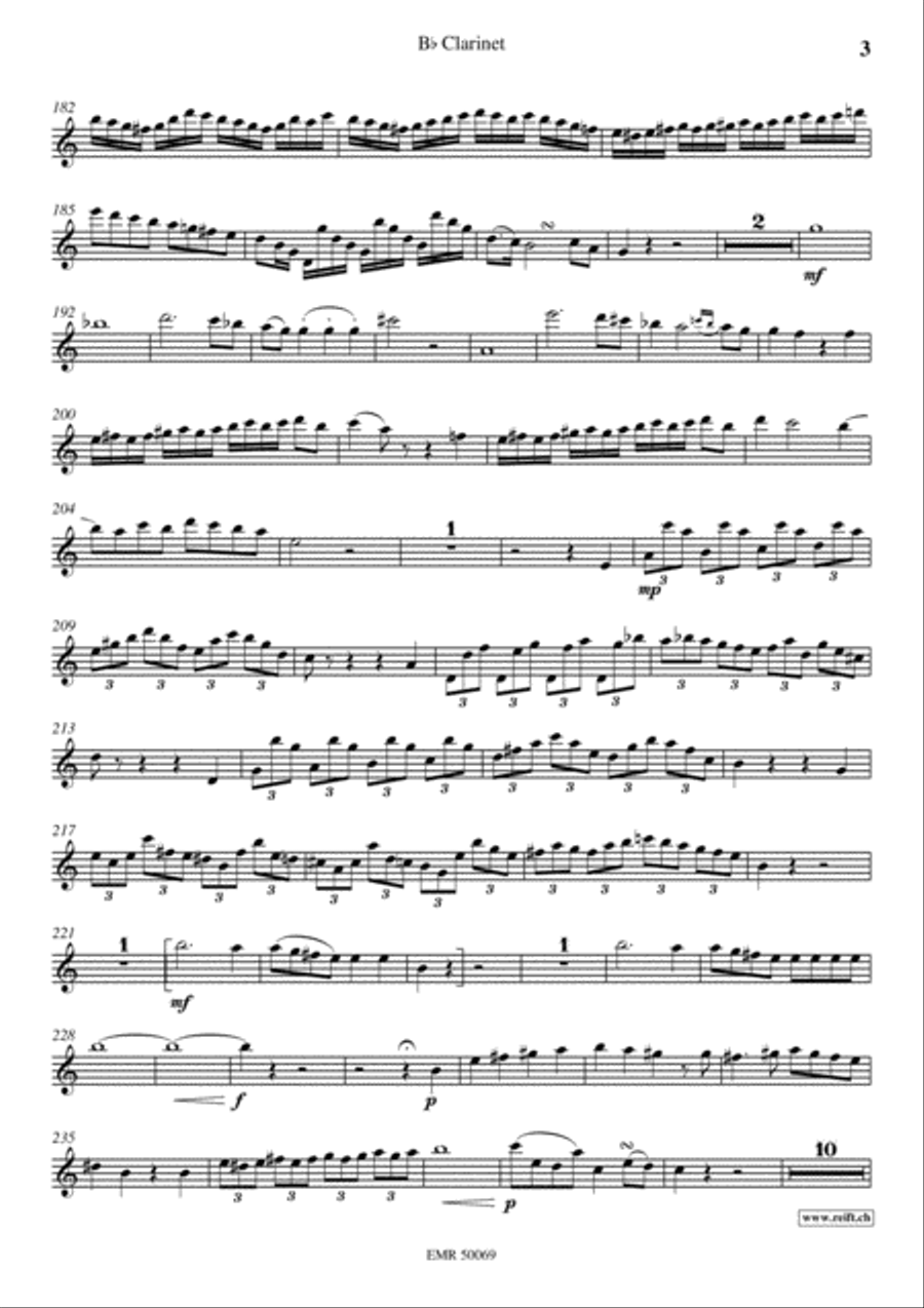 Grand Concerto Clarinet Solo scores gallery preview page 4