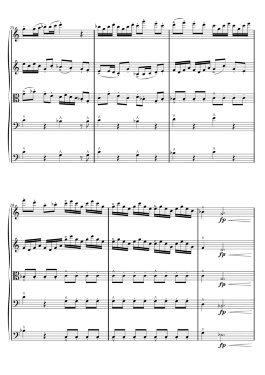 Omnia Fugiunt String Quintet scores gallery preview page 4
