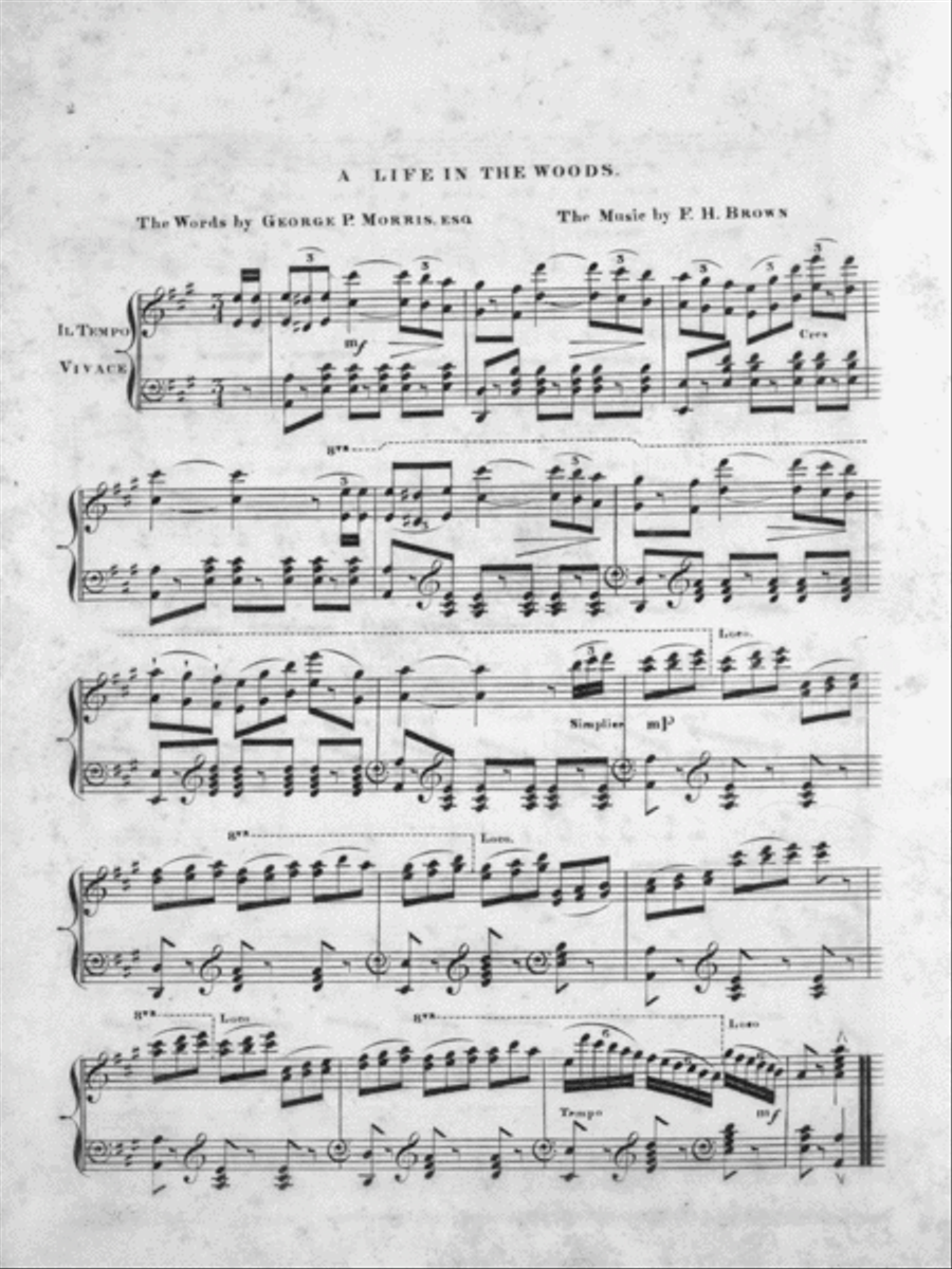 A Life in the Woods. A Hunting Song Voice scores gallery preview page 2