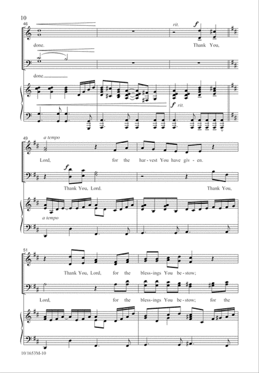 A Thanksgiving Garden 4-Part scores gallery preview page 11