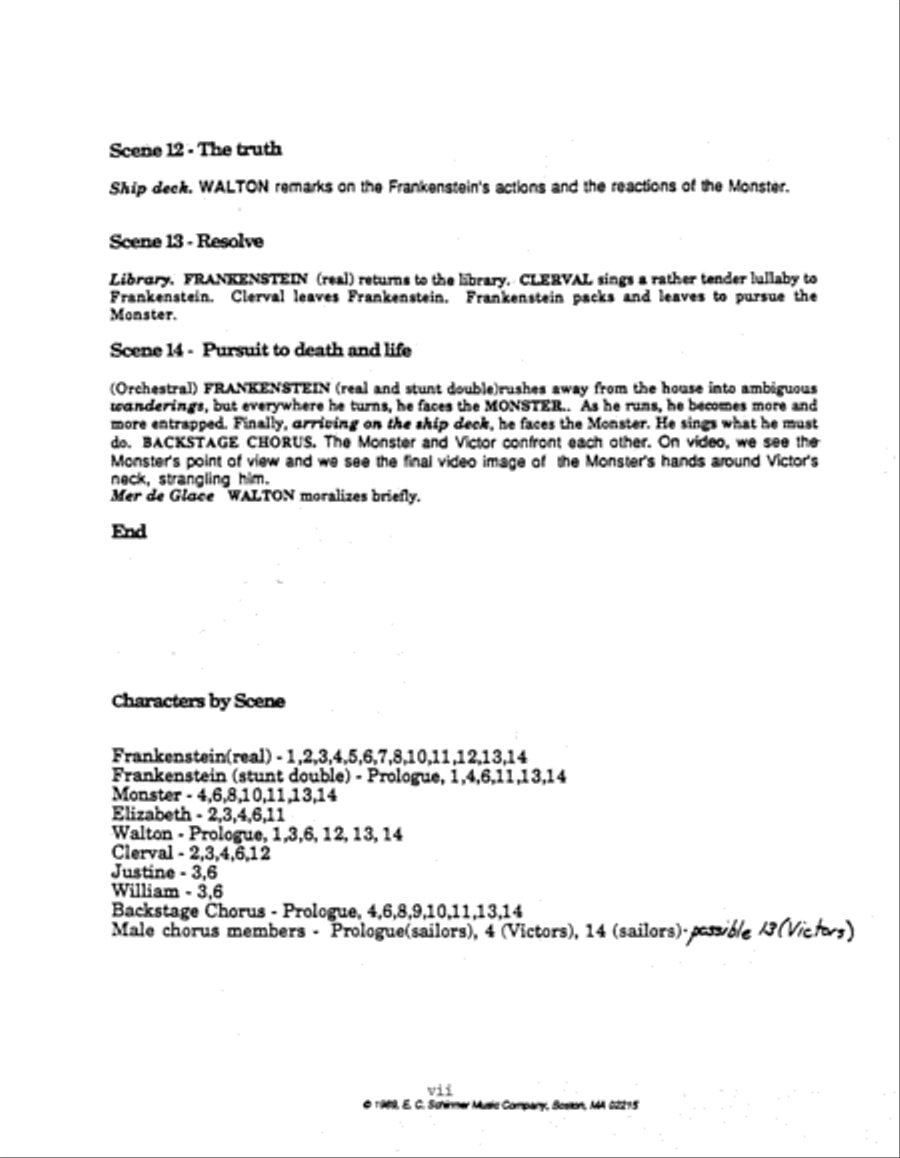 Frankenstein, or The Modern Prometheus String Quintet scores gallery preview page 11