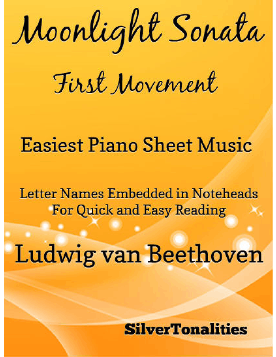 Moonlight Sonata First Movement Easy Violin Sheet Music Violin Solo scores gallery preview page 1
