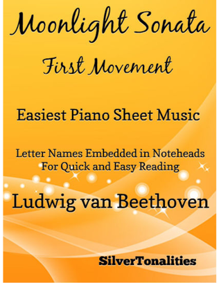 Moonlight Sonata First Movement Easy Violin Sheet Music