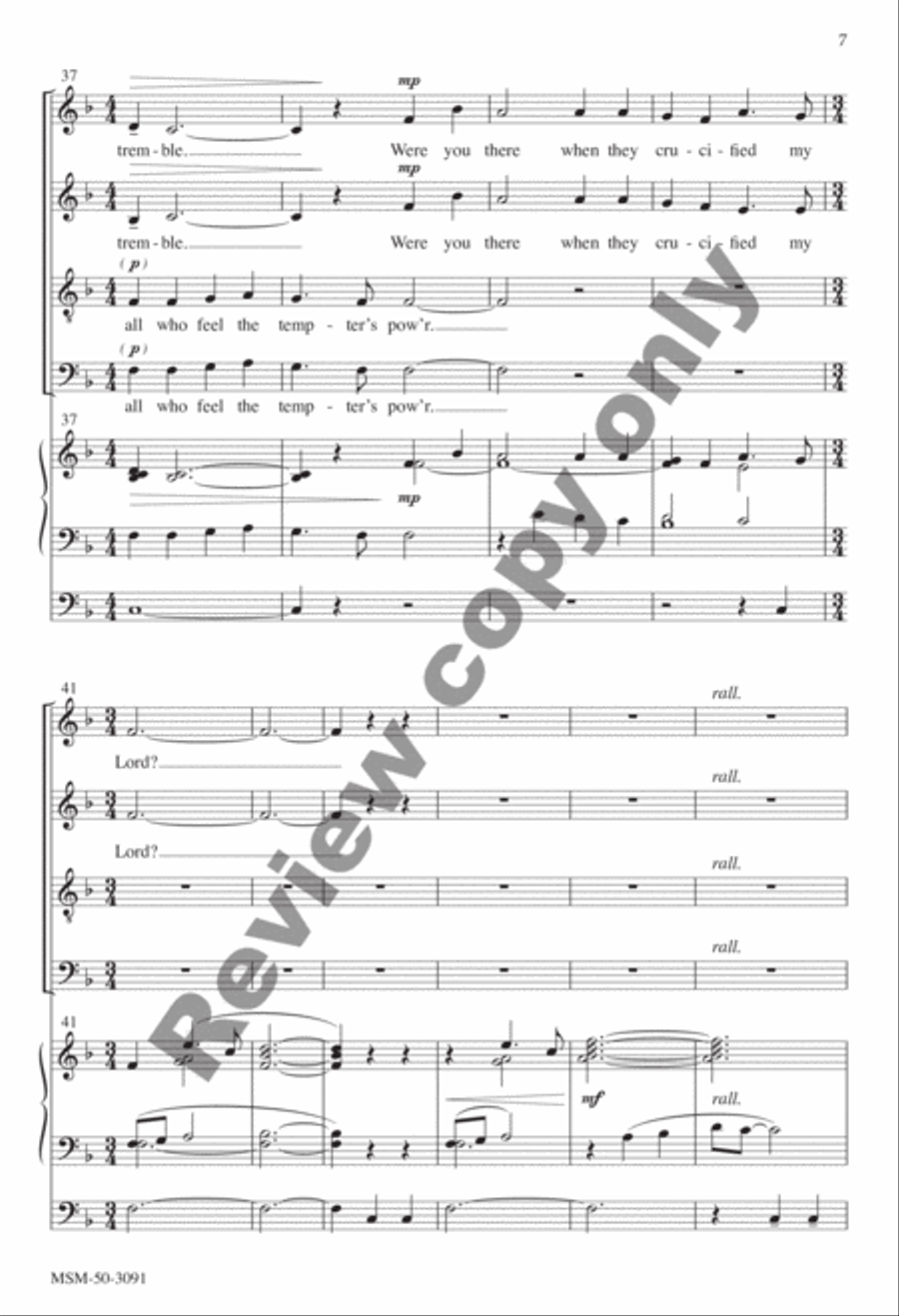 Lenten Meditation Lenten Meditation 4-Part scores gallery preview page 21