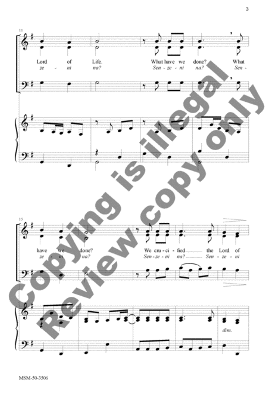 What Have We Done? (Senzeni na) 3-Part scores gallery preview page 13