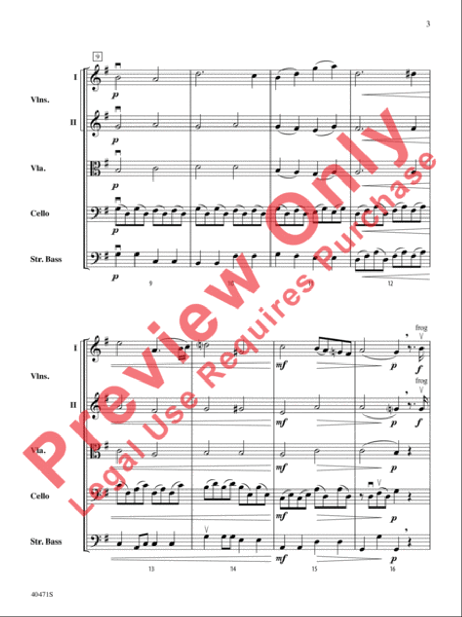 Sonata Pathetique String Orchestra scores gallery preview page 4