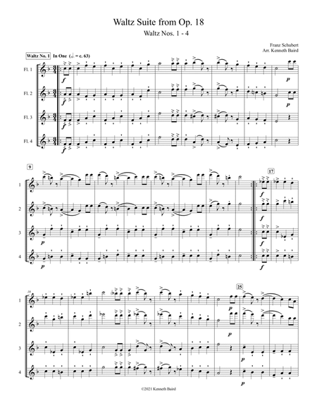 Waltz Medley, Op. 18, Nos. 1-4 image number null