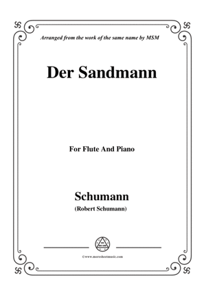 Book cover for Schumann-Der Sandmann,Op.79,No.13,for Flute and Piano