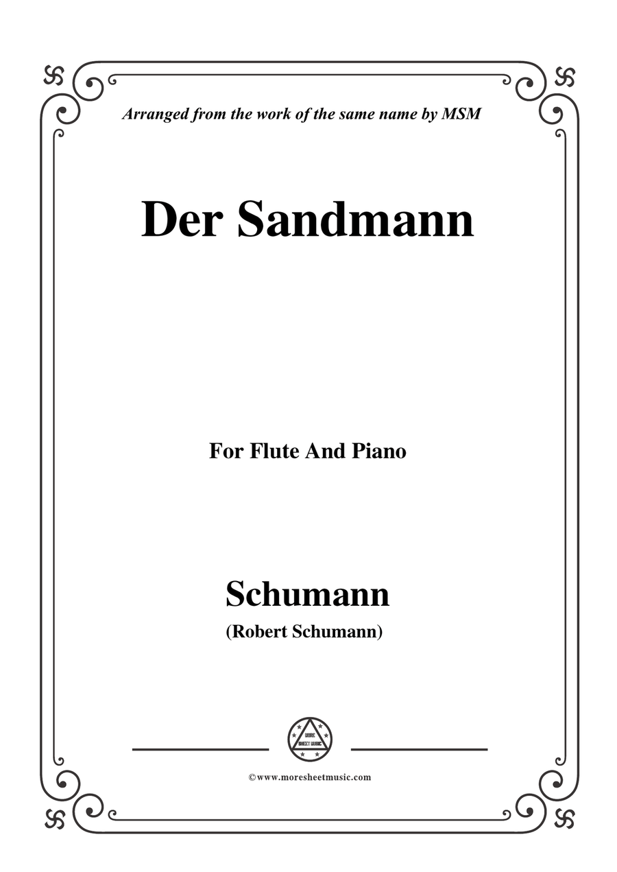 Schumann-Der Sandmann,Op.79,No.13,for Flute and Piano