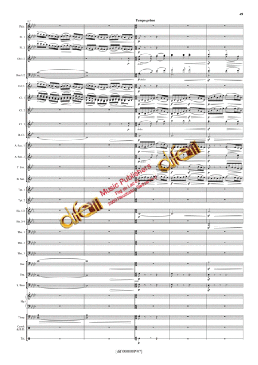La Moldau Concert Band scores gallery preview page 48