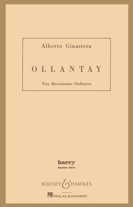 Book cover for Ollantay, Op. 17