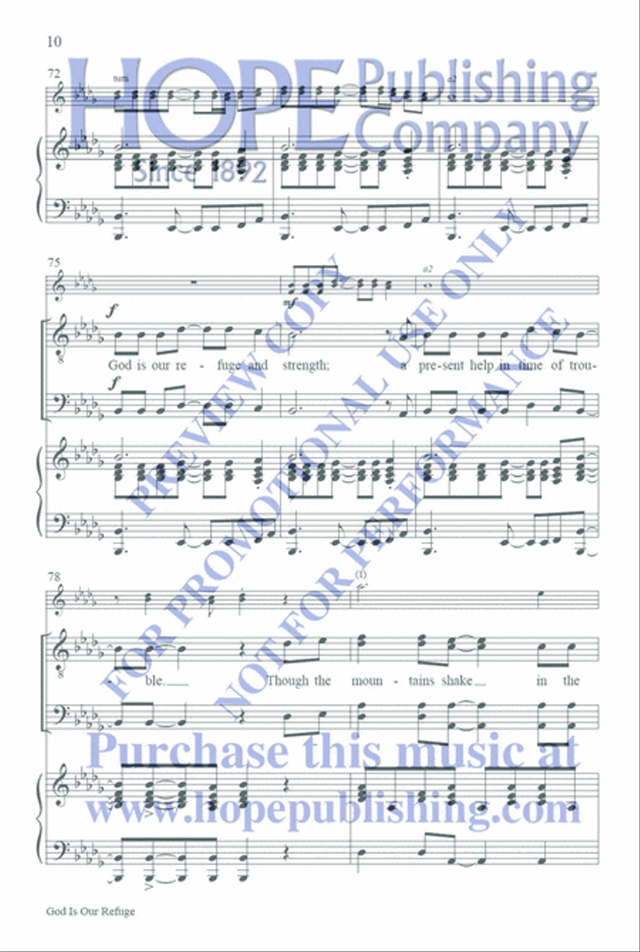 God Is Our Refuge TTBB scores gallery preview page 11