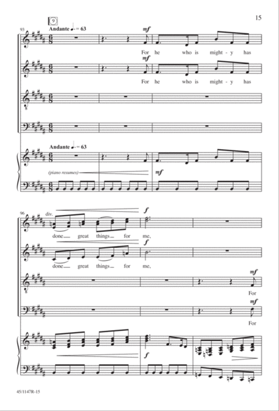 Magnificat Magnificat Divisi scores gallery preview page 16