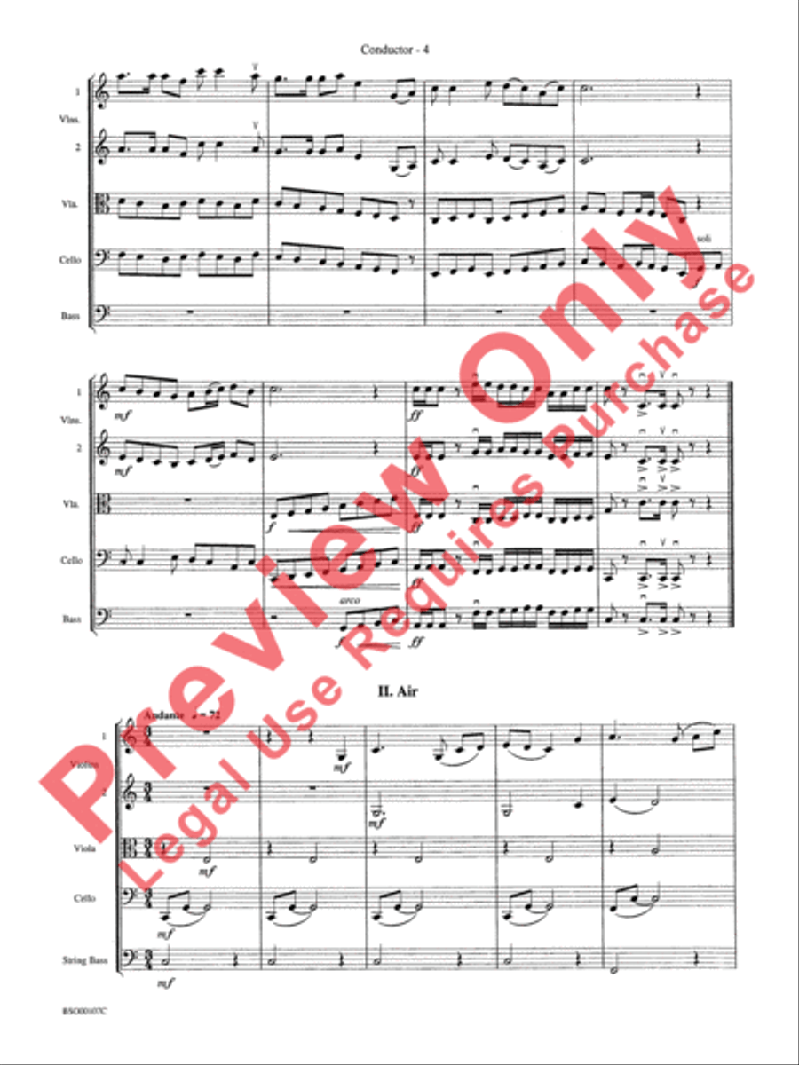 Londonderry Suite String Orchestra scores gallery preview page 6