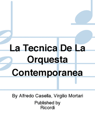 La Tecnica De La Orquesta Contemporanea