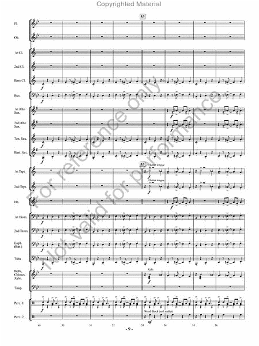 Curtain Call Curtain Call Concert Band scores gallery preview page 8