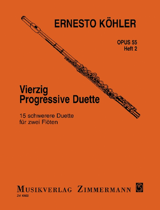 Book cover for Forty progressive duets