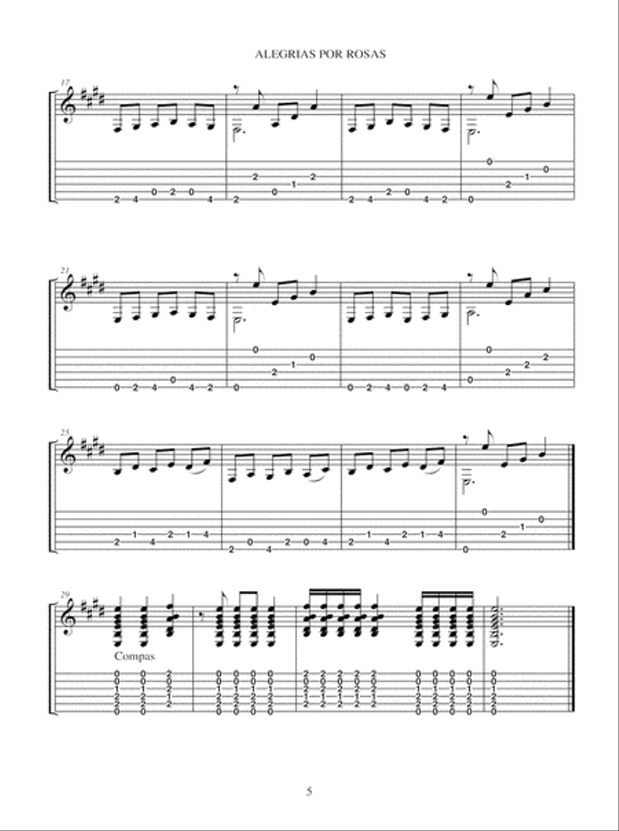 Flamenco Studies: Falsetas de mi Padre Acoustic Guitar scores gallery preview page 6