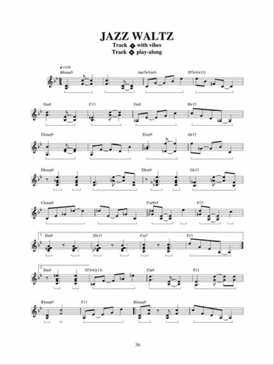 Voicing and Comping for Jazz Vibraphone Percussion scores gallery preview page 6