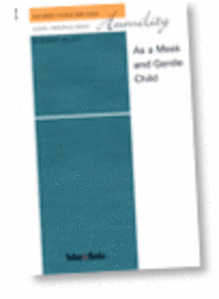 Humility: As a Meek and Gentle Child - SATB 4-Part scores gallery preview page 1