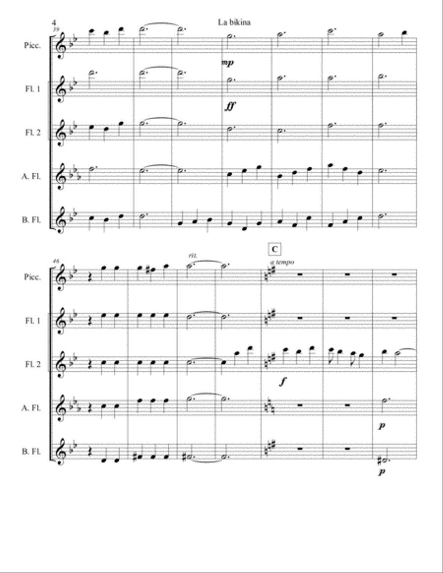 La Bikina Small Ensemble scores gallery preview page 4