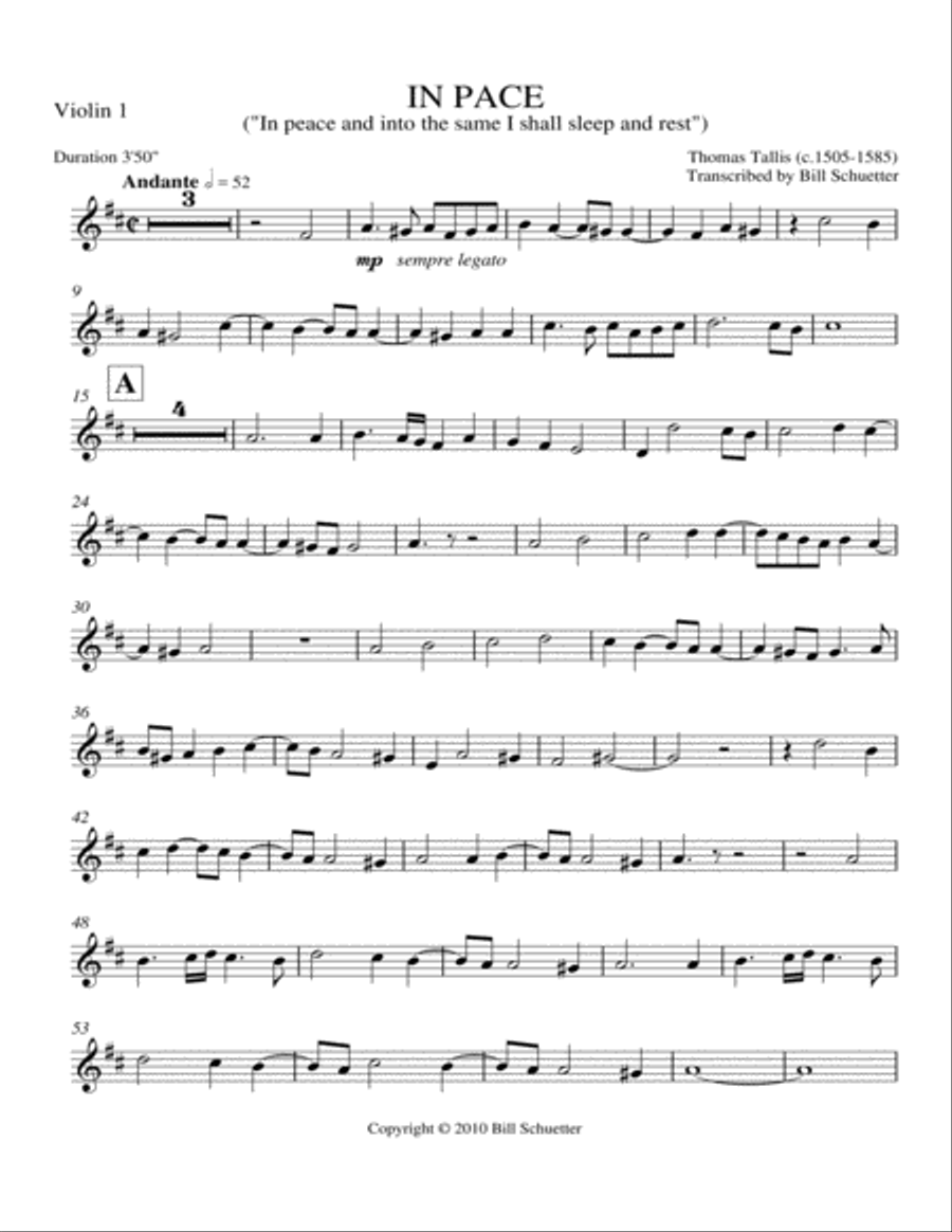In Pace String Quartet scores gallery preview page 5