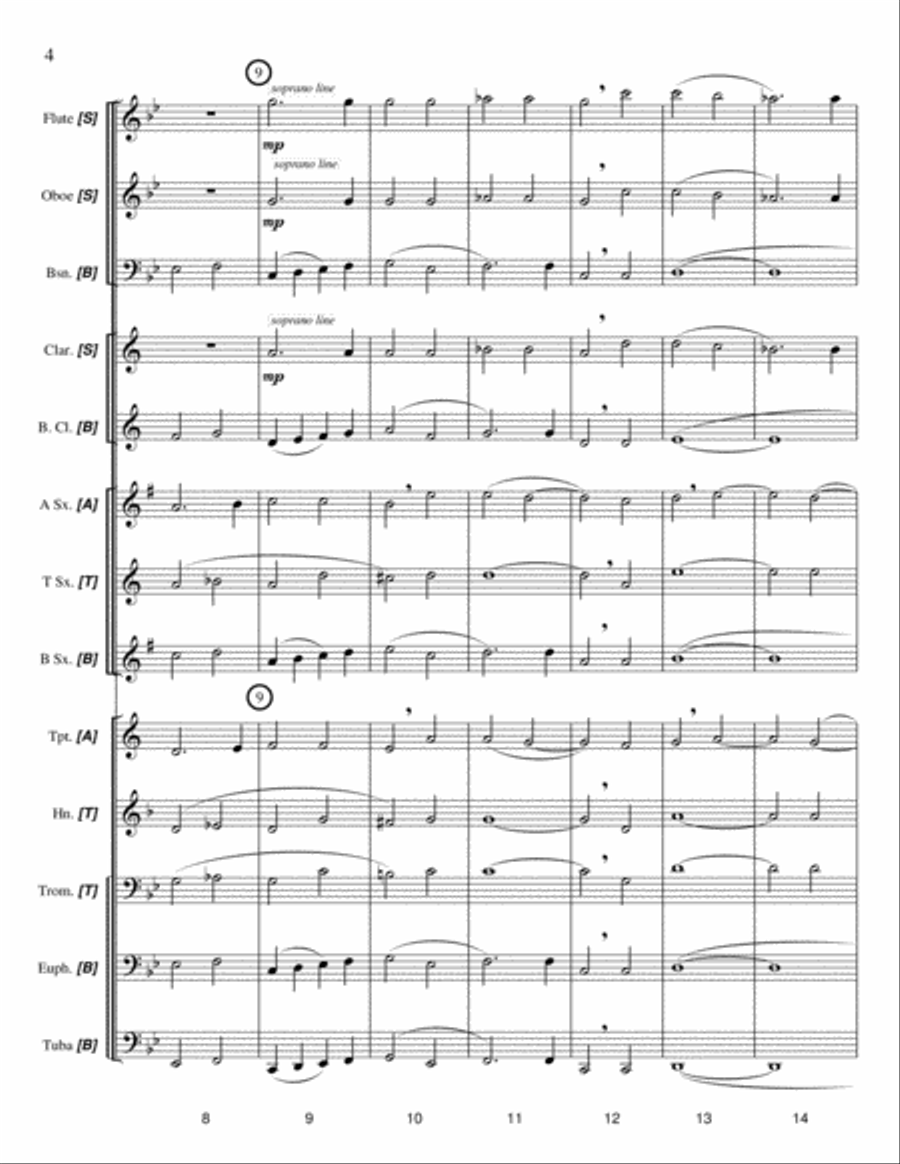 KYRIE ELEISON (concert band, medium easy, score, parts & license to copy) image number null