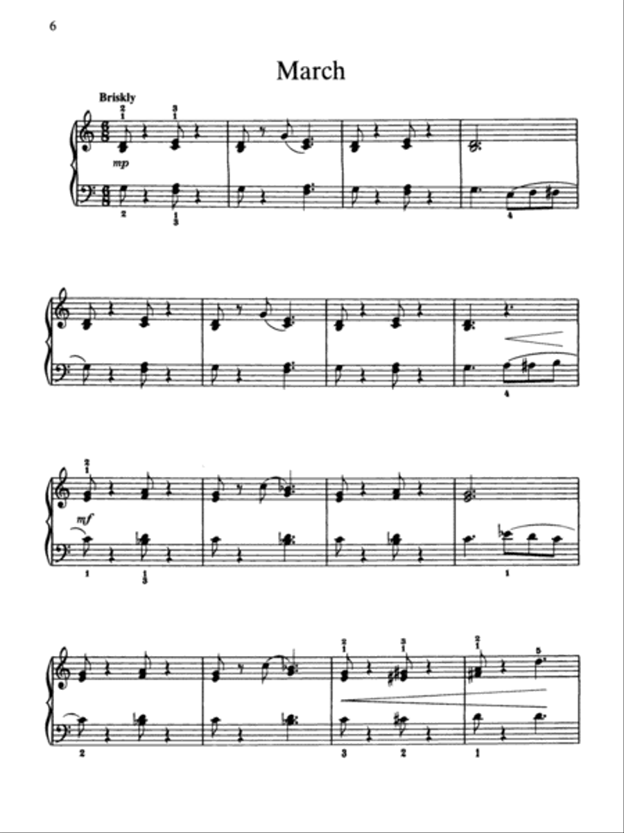 Six Sketches Piano Method scores gallery preview page 8