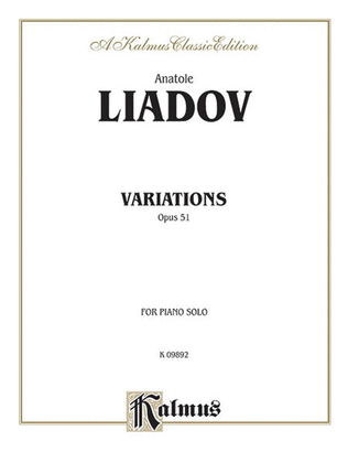Book cover for Variations sur un theme populaire Polonais, Op. 51