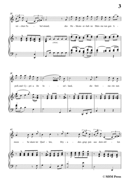 Schubert-Uraniens Flucht(Urania's Flight),D.554,in F Major,for Voice&Piano image number null