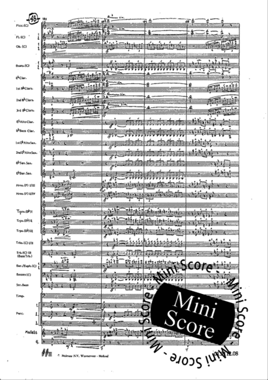 Tre Dodecapricci Concert Band scores gallery preview page 54