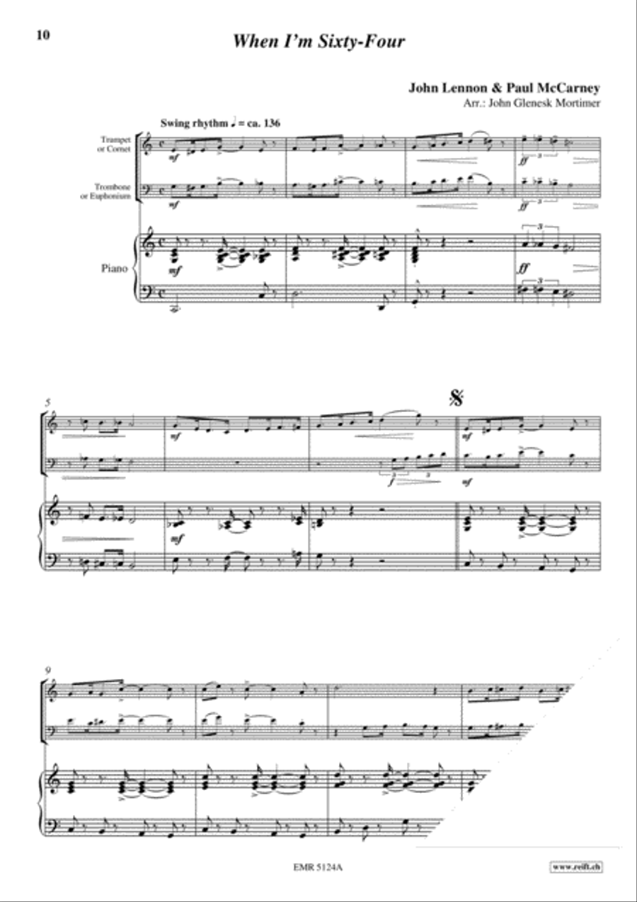 The Beatles Volume 3 Brass Ensemble scores gallery preview page 5