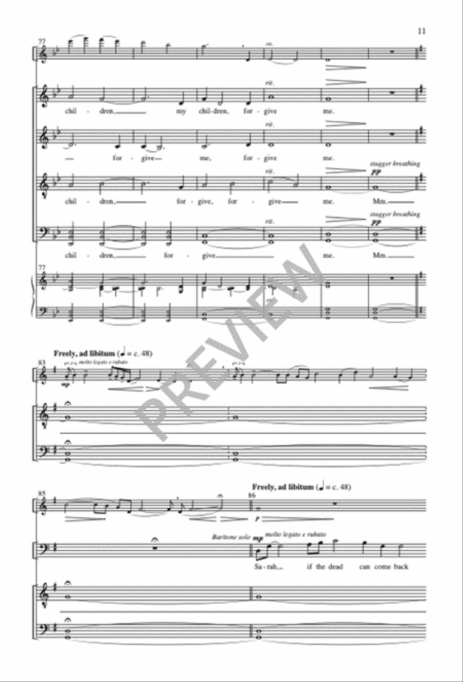 The Last Letter Divisi scores gallery preview page 12