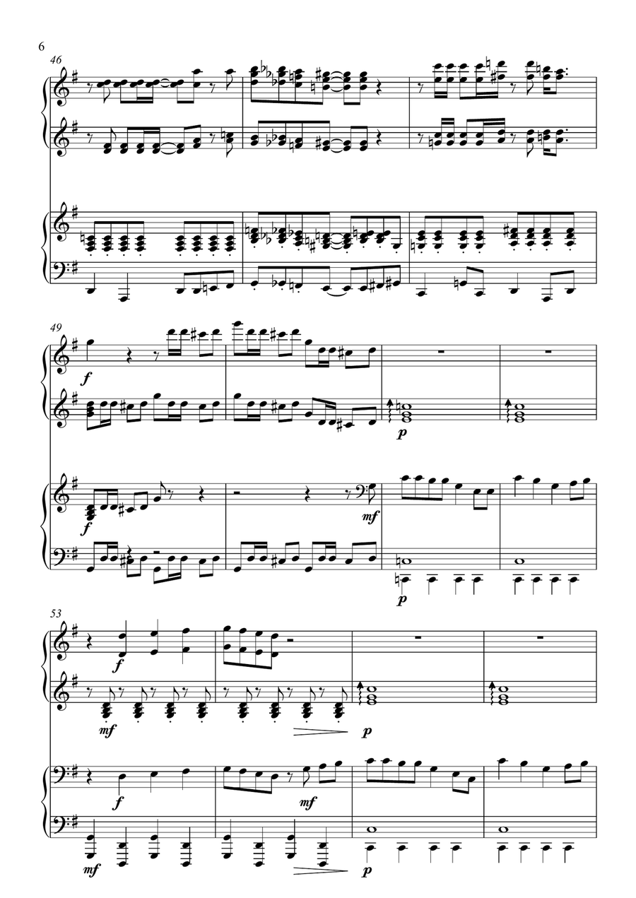 You Give A Little Love 1 Piano, 4-Hands scores gallery preview page 6