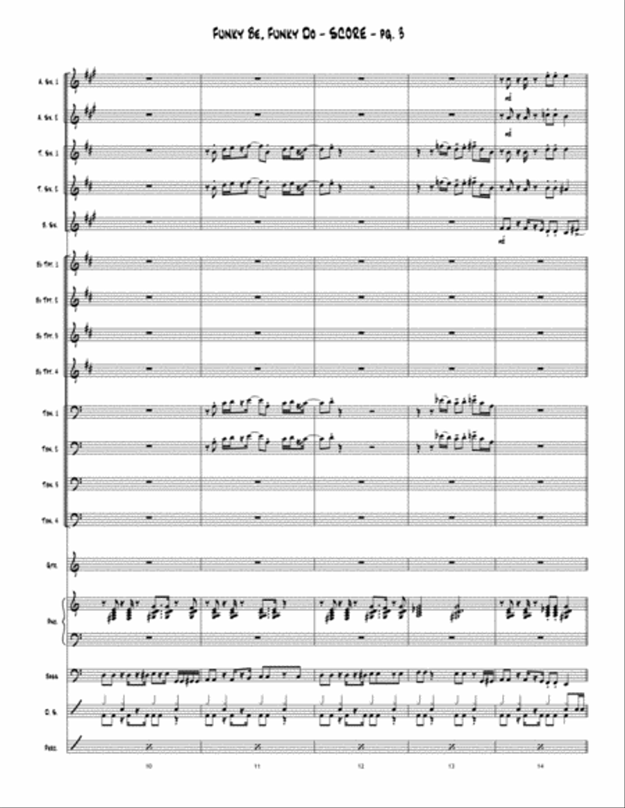 Funky Be, Funky Do Jazz Ensemble scores gallery preview page 4