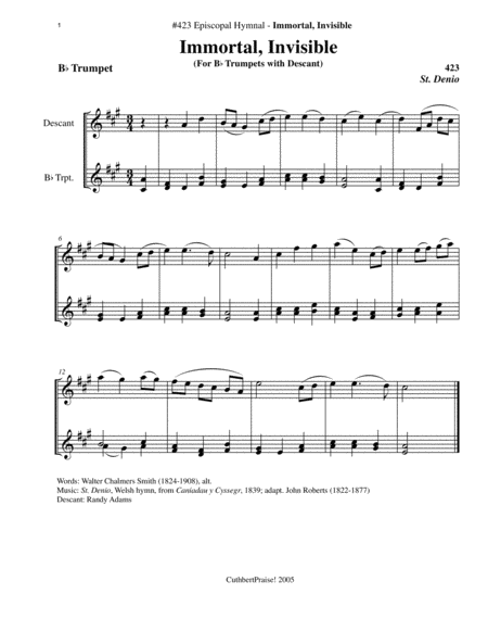 CuthbertPraise Trumpet Descants for Hymns, Vol. 2 image number null
