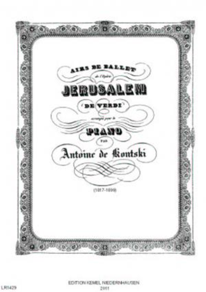 Book cover for Airs de ballet de l'opera Jerusalem de Verdi