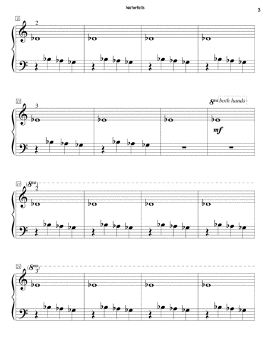 Waterfalls Waterfalls Piano Method scores gallery preview page 3