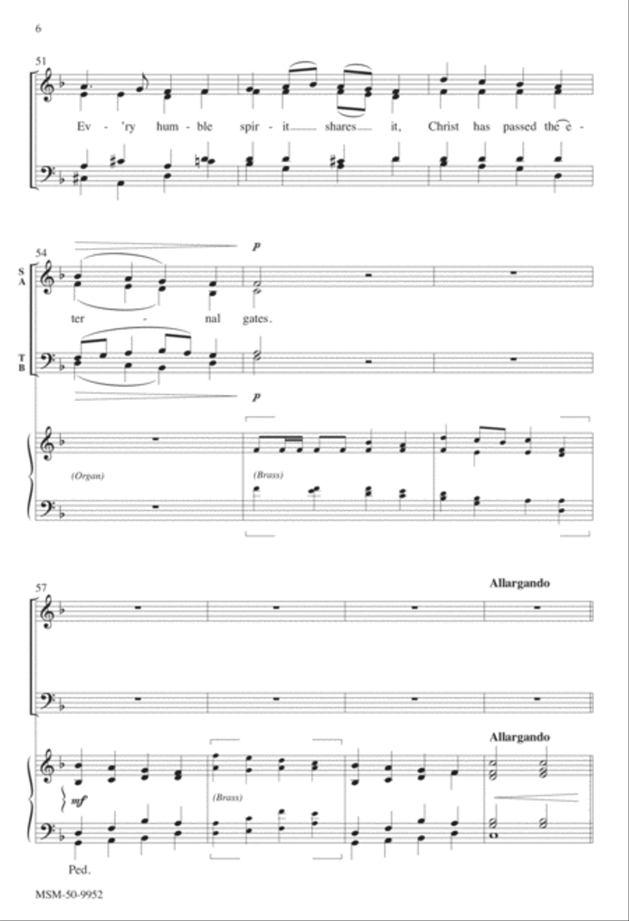 Sing with All the Saints In Glory 4-Part scores gallery preview page 6